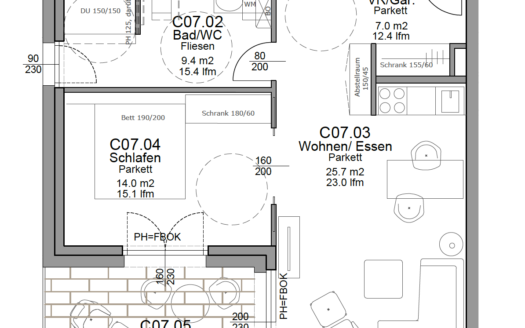 56 m2 Wohngenuss im Mittelpunkt Villachs